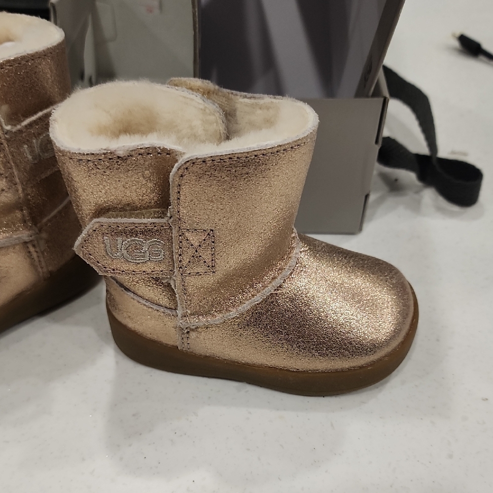 UGG Kids Shimmering Gold Boots